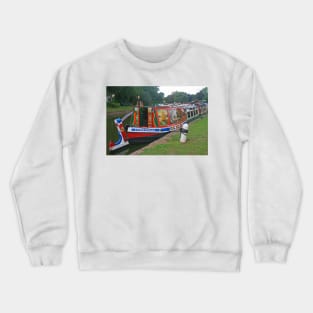 Tivertonian Horse Drawn Barge, August 2022 Crewneck Sweatshirt